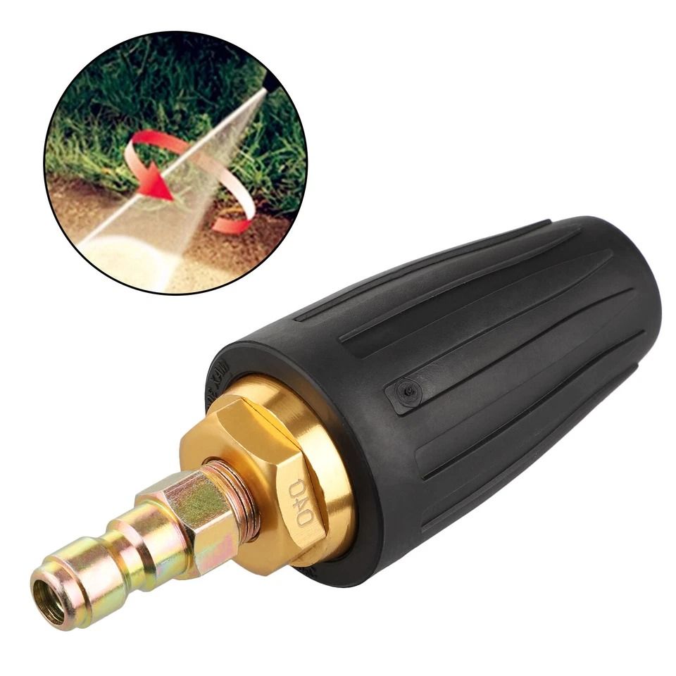 High Pressure Washer Turbo Nozzle GPM PSI Spray Tip Quick Connect