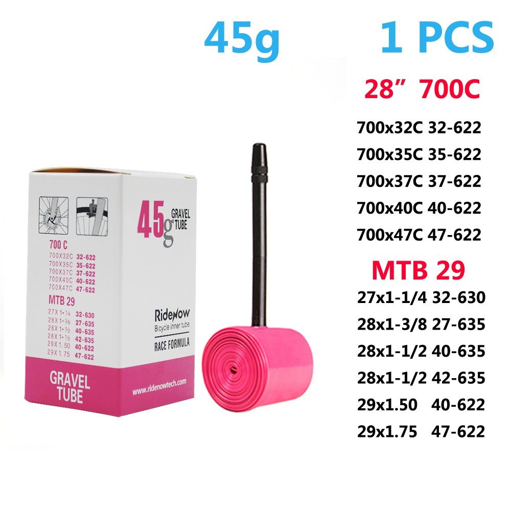Ultra-Light TPU Bike Inner Tube 700C, Fits 700x18–47C | Road & MTB Bicycle Tire Tube