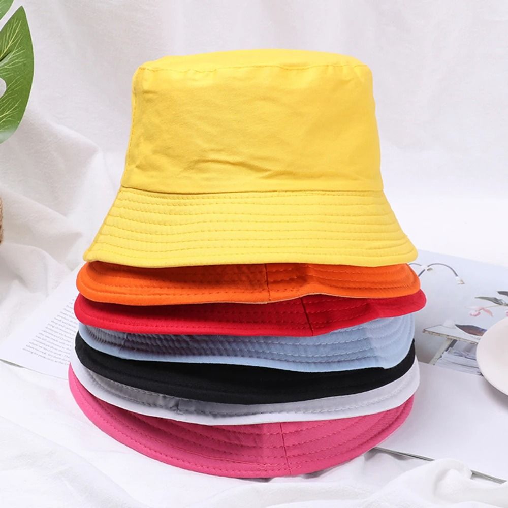 Cotton Foldable Summer Bucket Hat for Men and Women
