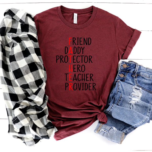 Dad Definition Shirt Father Hero Teacher Provider Tee