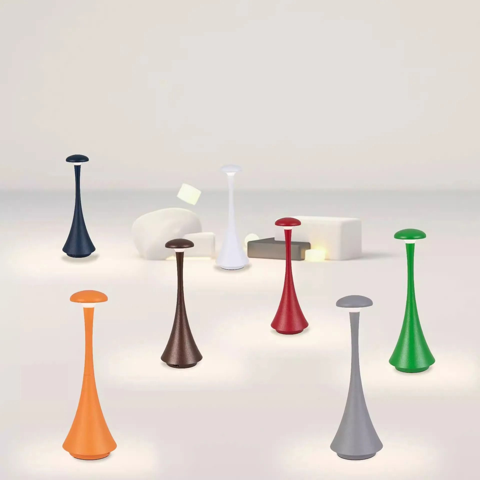 Night Lamp Rechargeable Wireless Touch Lamp Creative Desk Lamp USB C Bedroom Atmosphere Light