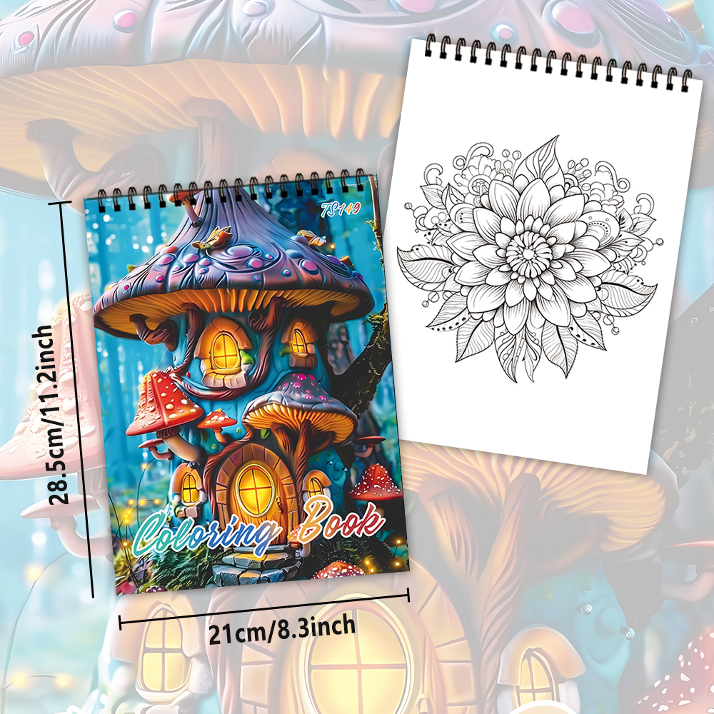 Stress Relief Coloring Book for Teenagers, Unique Patterns, Perfect Easter, Birthday, Valentine's Day Gift