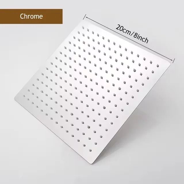 Stainless Steel High Pressure Waterfall Shower Head Large Flow Pressure Boosting