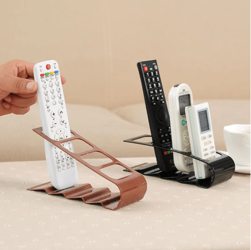 4 Compartment Remote Control Organizer Multi Compartment Desktop Storage Rack