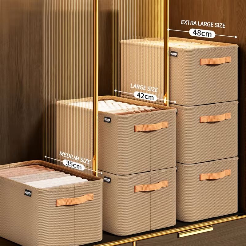Thickened Clothes Organizer Box – Wardrobe Storage Solution for Jeans, Pants, Sweaters & Drawers