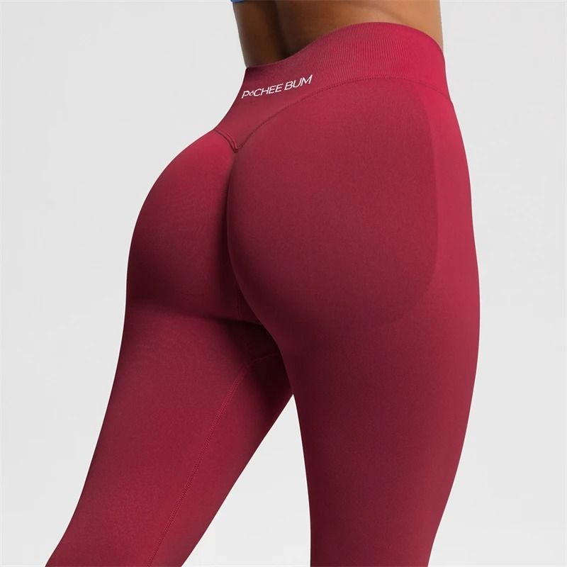 2025 Bum Shaping Leggings Seamless Low Waist Ribbed Gym Pants