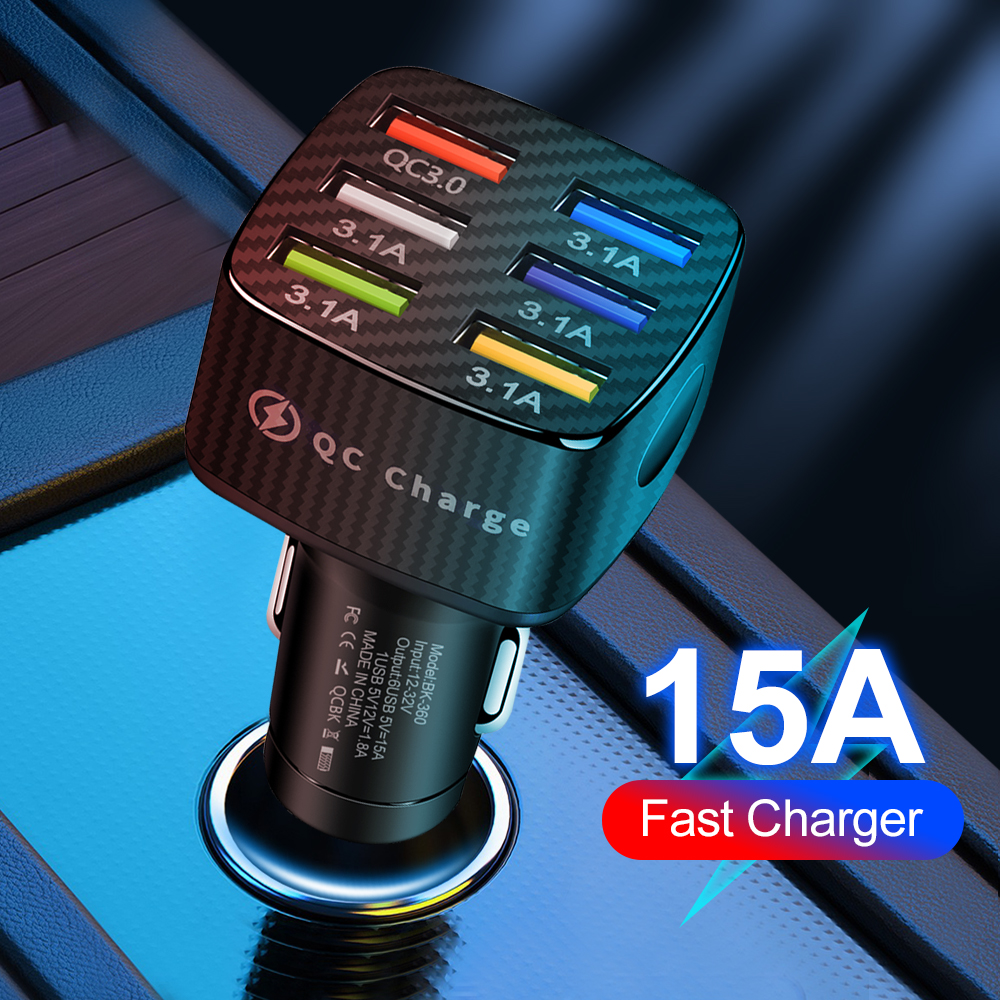 Car Phone Charger Adapter in Car for iPhone Samsung Huawei Xiaomi Car Charger Fast Charging
