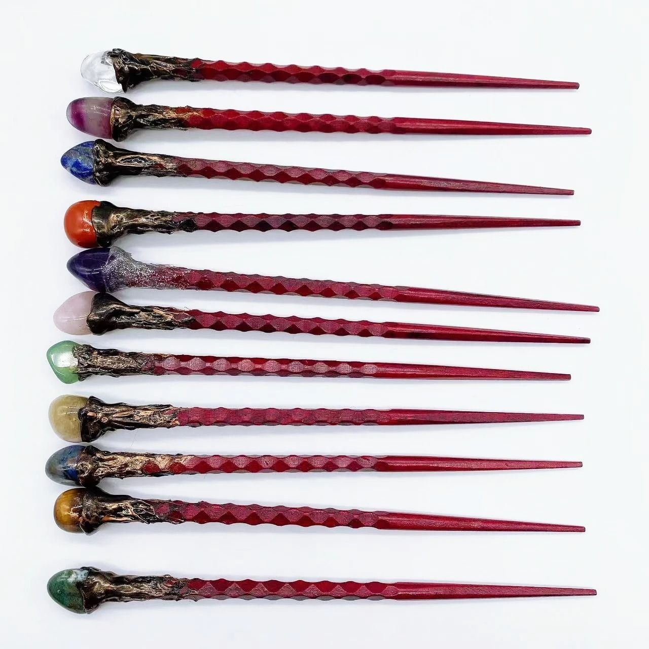Architectural Healing Crystal Scepter Wand