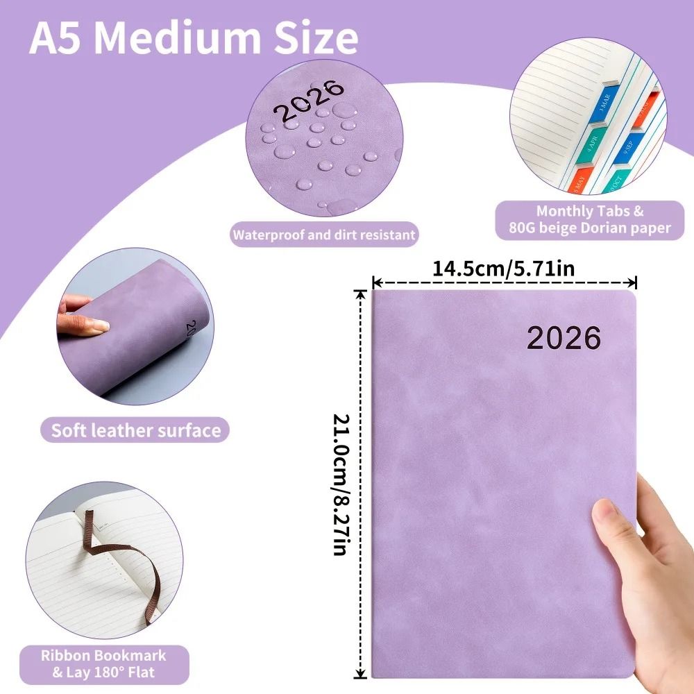 2026 Self-Discipline Planner – 360-Page Daily Organizer & Weekly/Monthly Layouts for School and Office