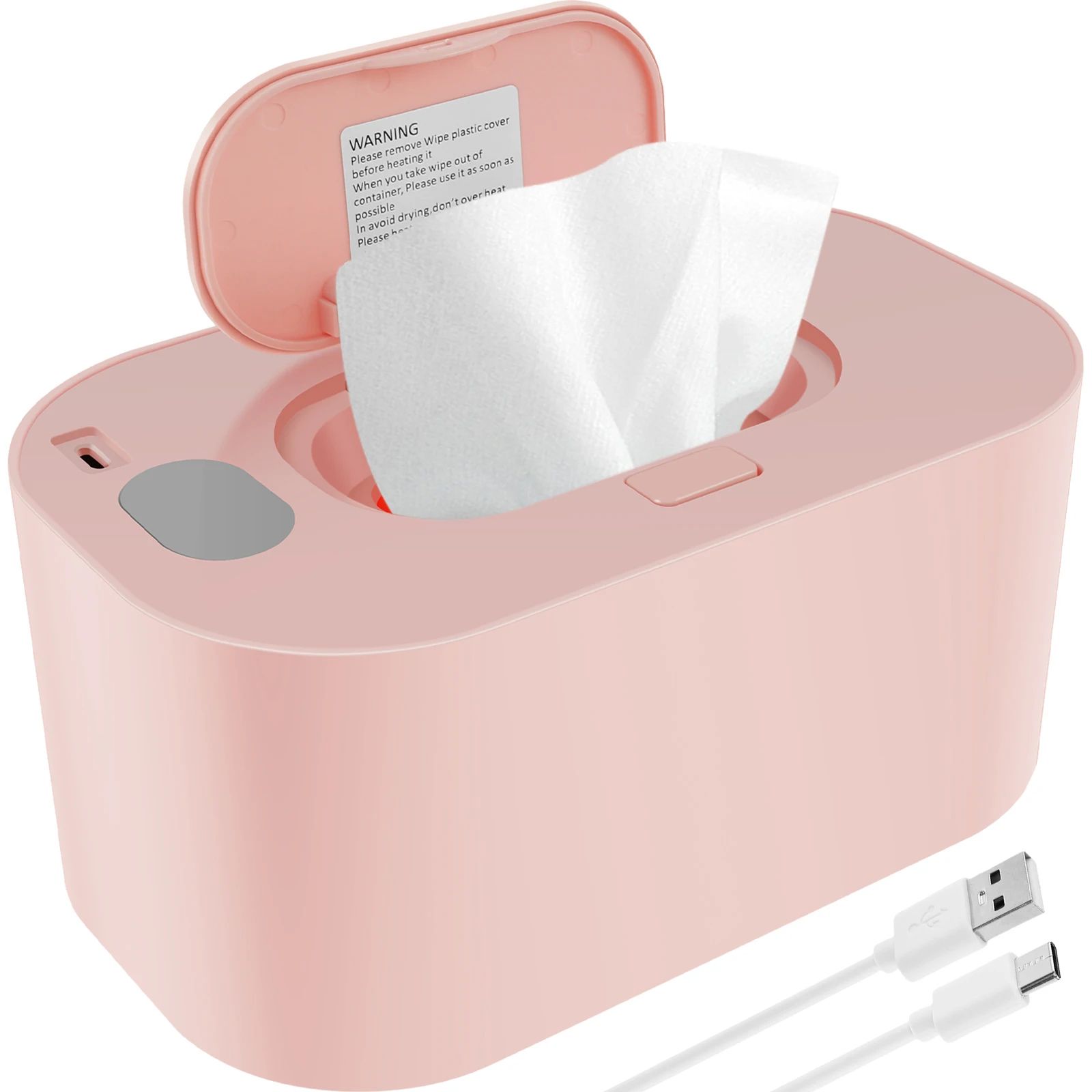 Premium Baby Wipe Warmer & Dispenser with LED Light - Large Capacity baby wipe warmer with adjustable temperature baby w