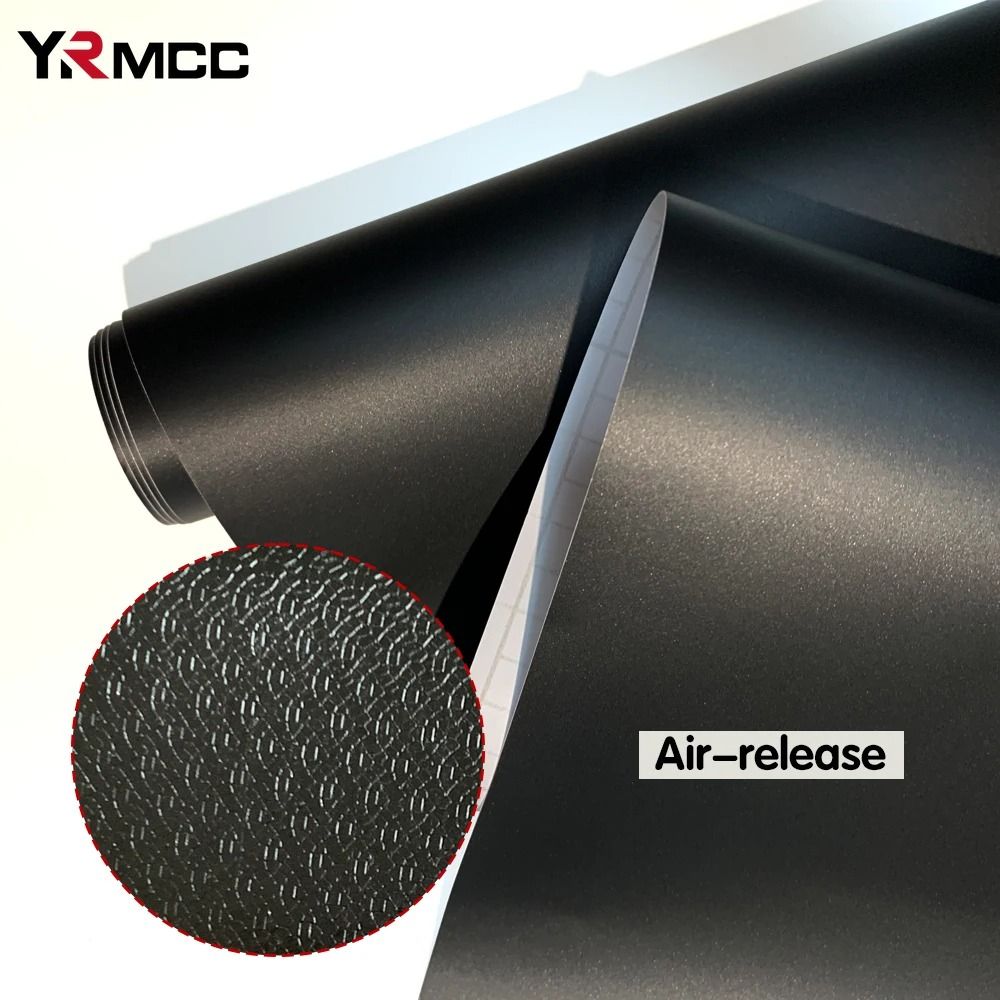 Matte Black Vinyl Wrap Car Body Film Waterproof Auto Tuning Sticker