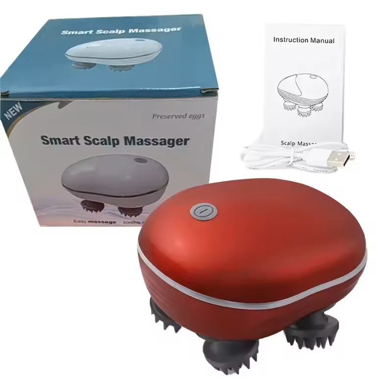 Electric Scalp Massager with Red Light Therapy