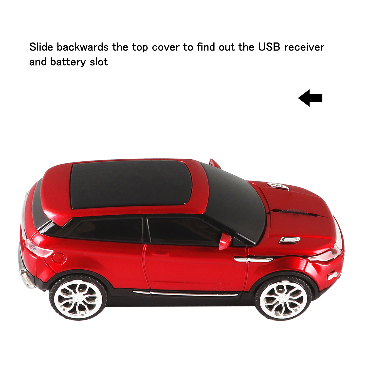 Gaming Mice for PC Laptop, Ergonomic 2.4Ghz Wireless Mouse, USB Optical 3D Cool SUV Sports Car Mouse