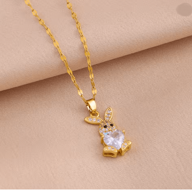 BunnyGleam Stainless Steel Jewelry Set