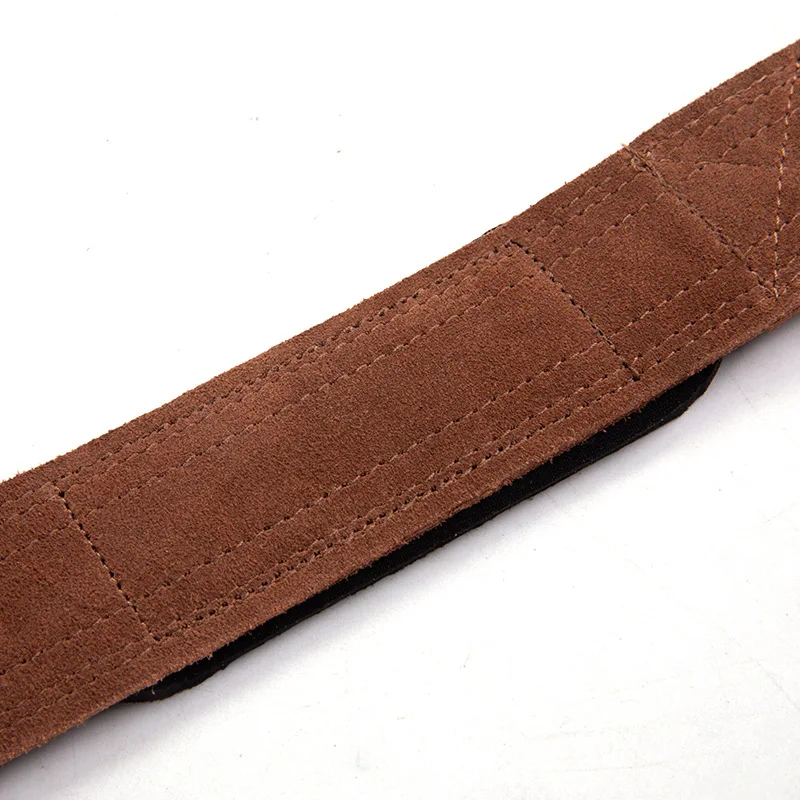 Leather Weight Lifting Wrist Straps, Non-Slip Grip Gym Training
