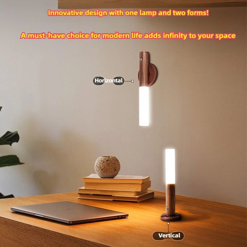Motion Sensor Lamp Wall Sconce for Bedroom Corridor Wardrobe Stairwell