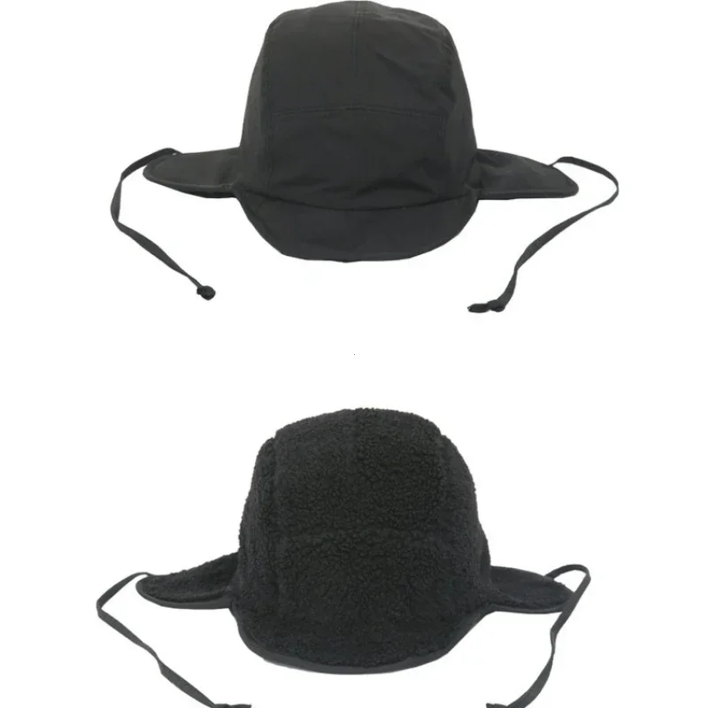 Winter Outdoor Cycling Hat, Fashion Fleece Bomber Cap for Men and Women, Cold-proof Ear Protection