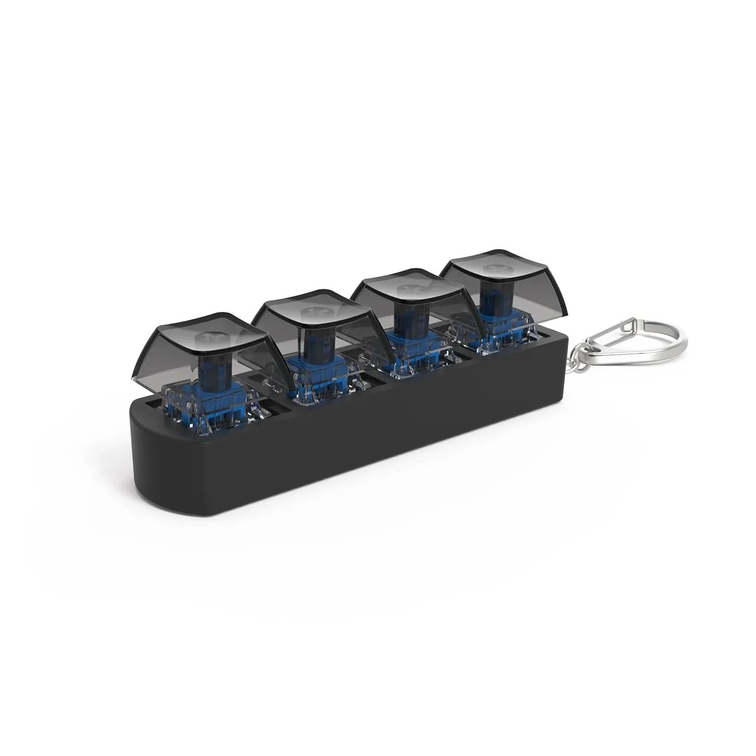 4-Key Mechanical Keyboard Fidget Keychain