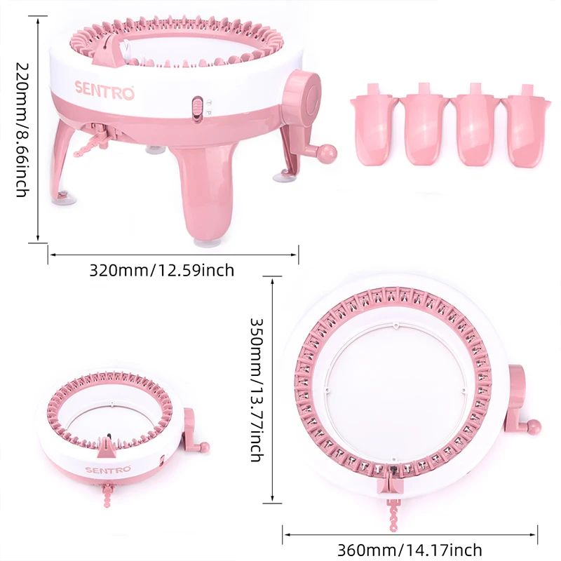 40-Needle Hand Knitting Machine DIY Knitting Loom