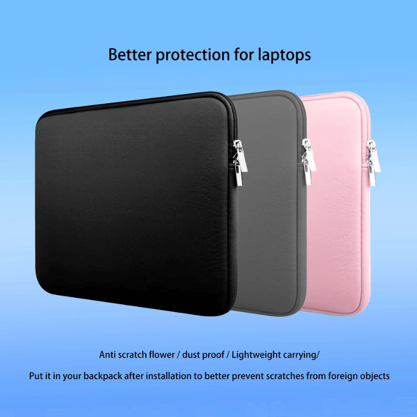 Slim Protective Laptop Sleeve – Multi-Size Lightweight Notebook Inner Liner Case (11–17 Inch)