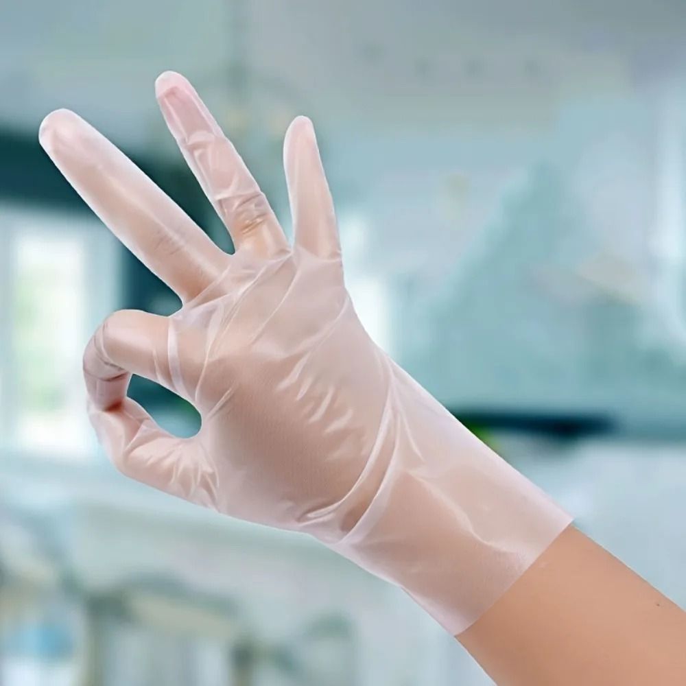 100-Piece Premium TPE Disposable Gloves