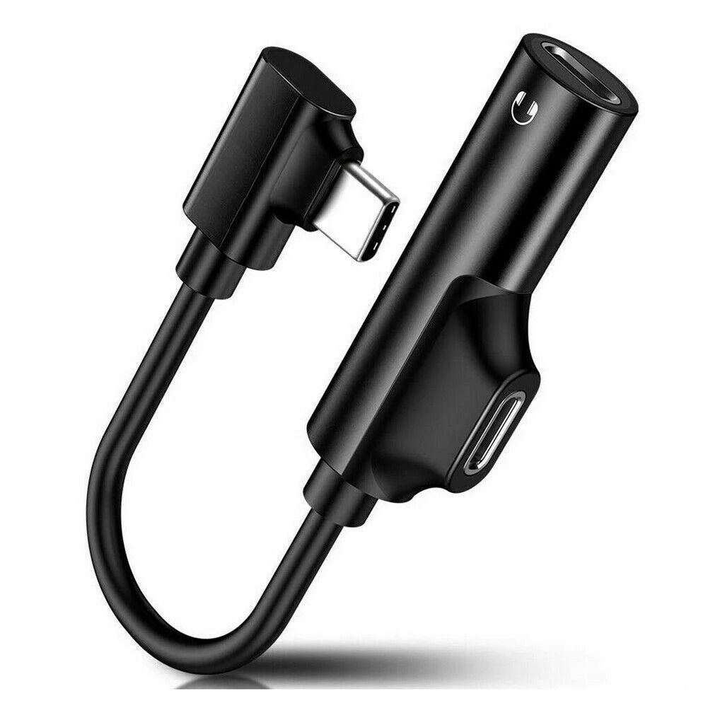 2 in 1 USB C to 3.5mm AUX Adapter Headphone Jack Audio Splitter