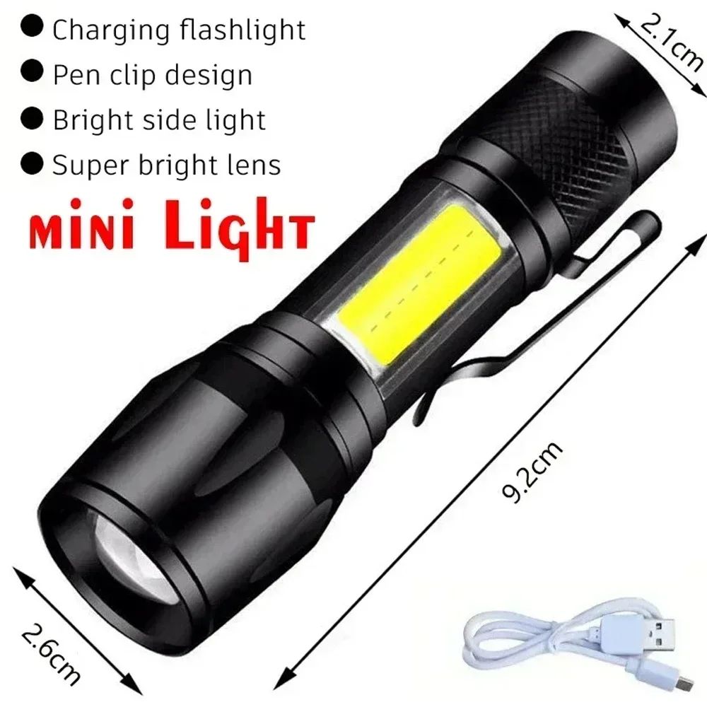 PowerBeam Tactical LED Flashlight with Digital Display & USB Recharge