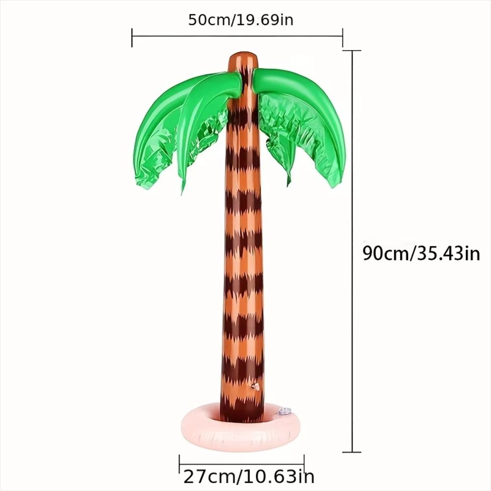 TropiScene 3.1 ft Inflatable Coconut Tree Decor – Poolside & Outdoor Party Prop