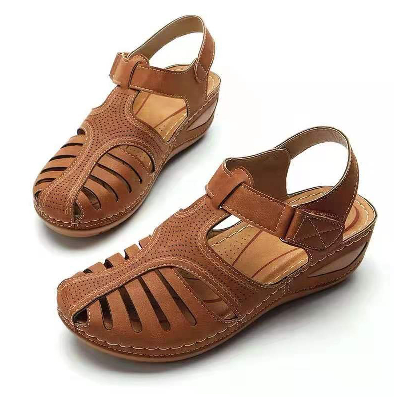 Premium Orthopedic New Womens Sandals Bunion Corrector Flats with Soft Sole, Casual Beach Wedge Vulcanized Shoes