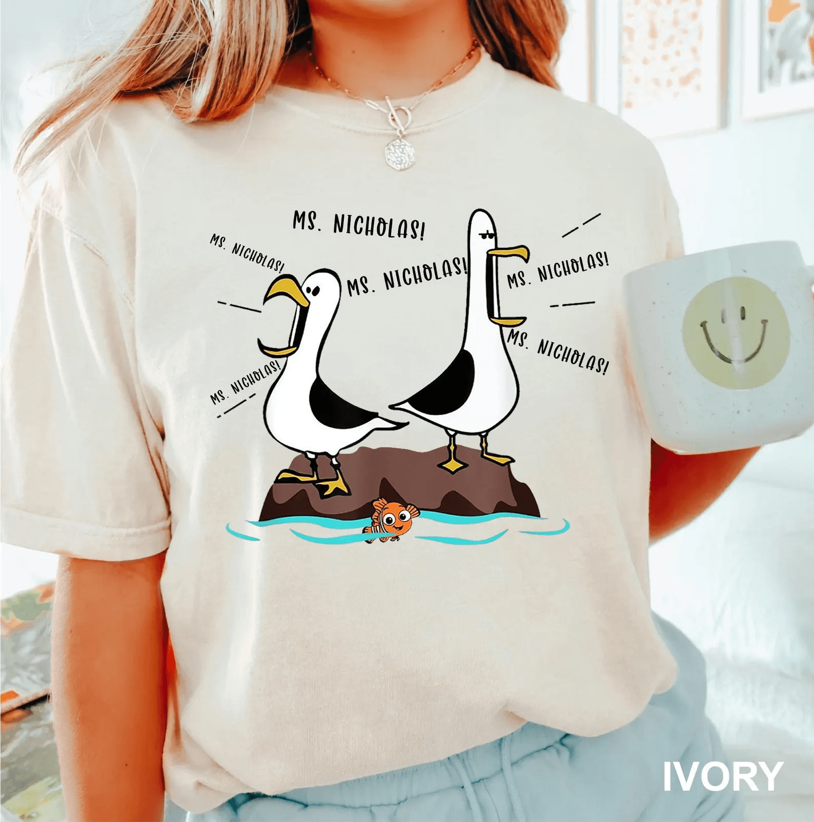 Custom Nemo Teacher Shirt – Personalized Teacher Gift