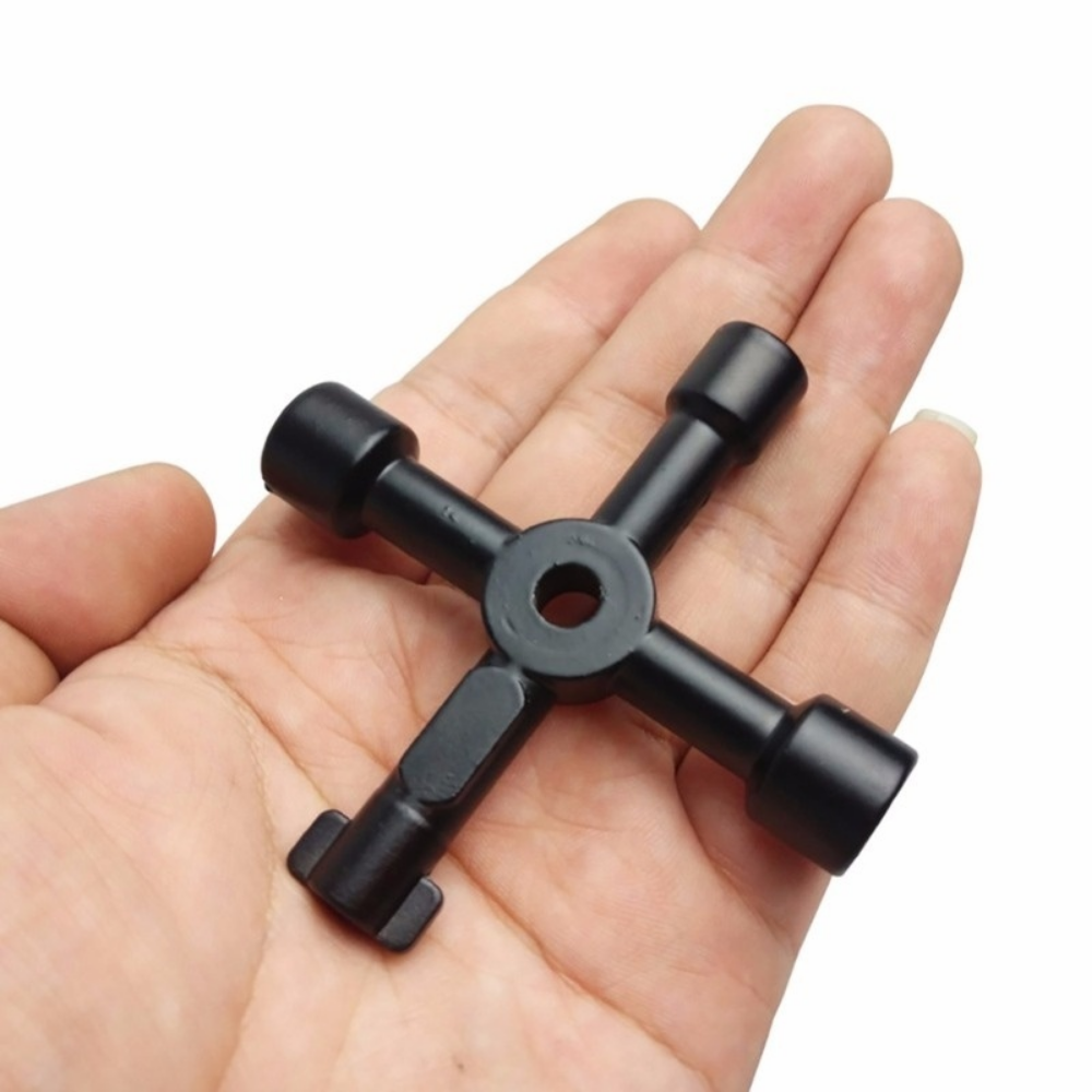 Multifunctional Electrician Plumber Wrench Key for Gas Radiator and Bleed Valves Square & Triangle Universal Tool