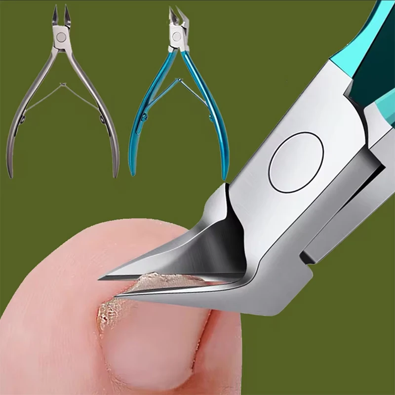 Stainless Steel Professional Nail Clipper Cuticle Nippers Ingrown Toenail Scissors for Paronychia Manicure Tool