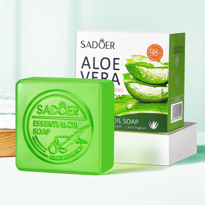 Aloe Facial Soap, Hydrating Face Wash Foam, Moisturizing Facial Cleanser, Oil Control Body Bathing Handmade Soap