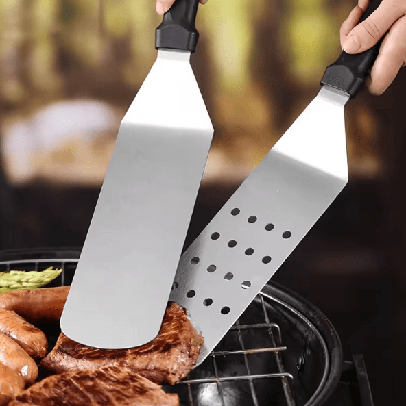 ProChef Stainless Steel Burger Spatula – Heavy-Duty BBQ Griddle Scraper & Hamburger Turner