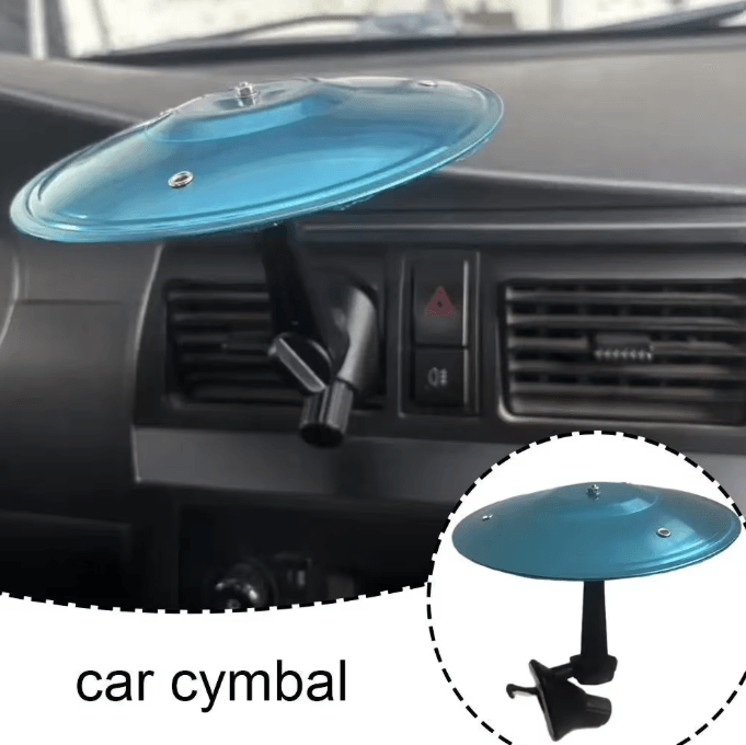 Mini Drum Cymbal Car Vent Ornament – Funny Dashboard Musical Decor for Car Interior