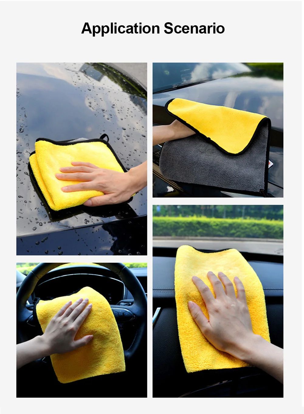 Premium Microfiber Car Wash Towel