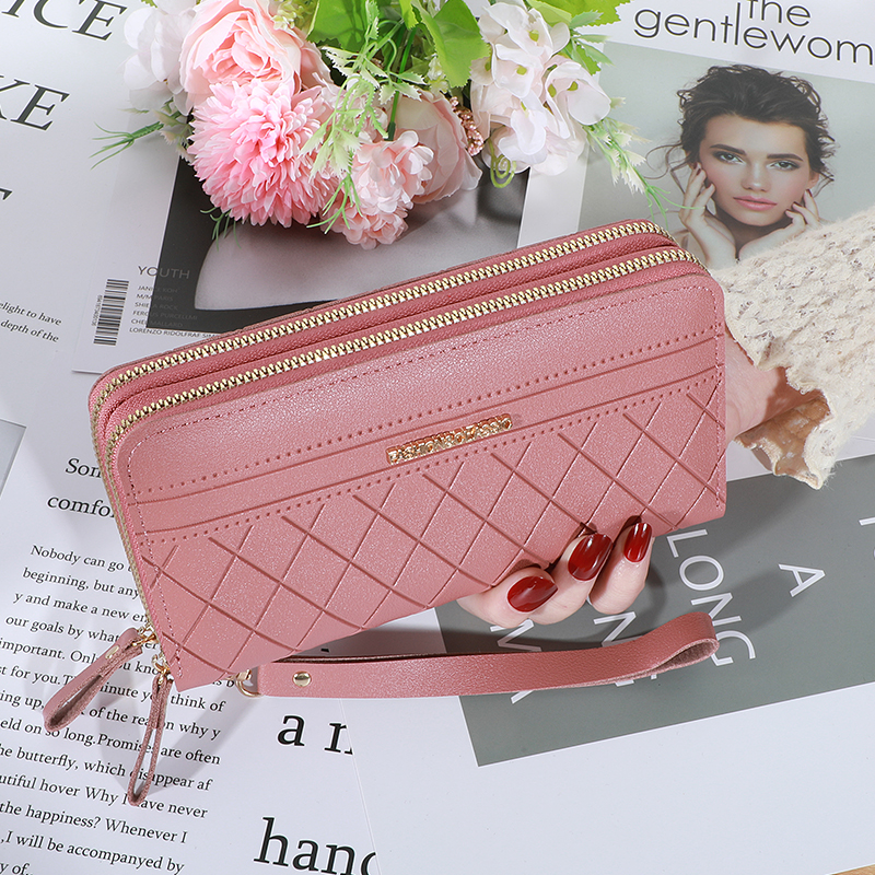 Luxury Women's Wallet, Double Zipper Clutch, PU Leather, Tassel Coin Purse, Card Holder, Money Phone Bag
