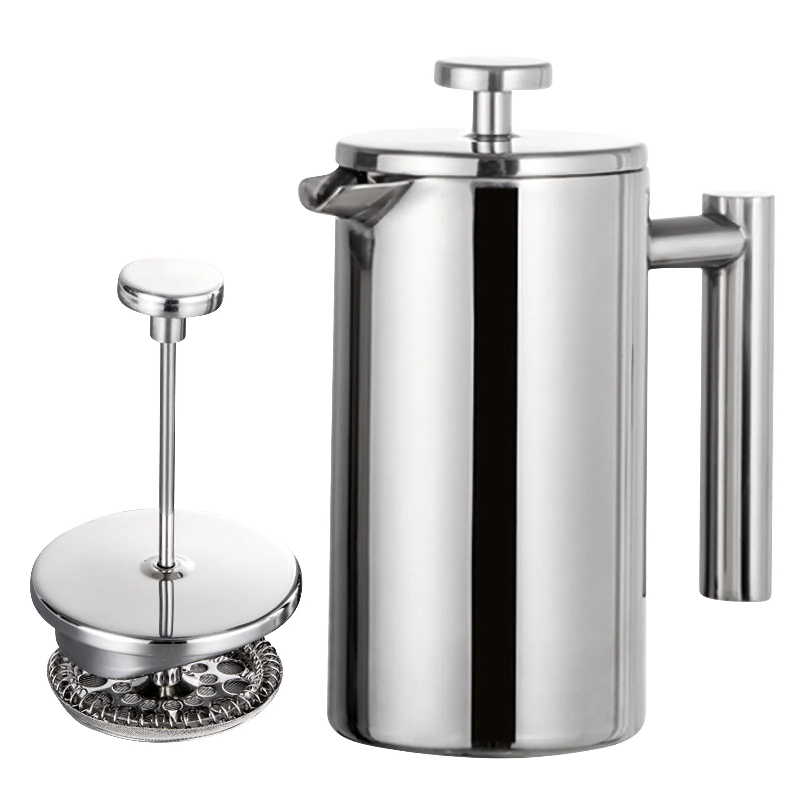 Stainless Steel French Press Coffee Maker Pot Double-Walled Insulated Coffee Maker