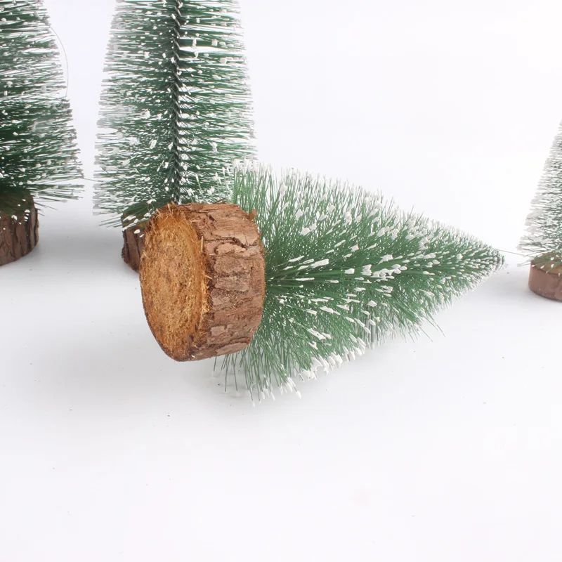 Snow Flocked Mini Christmas Trees – DIY Miniature Pine Decorations for Holiday Displays