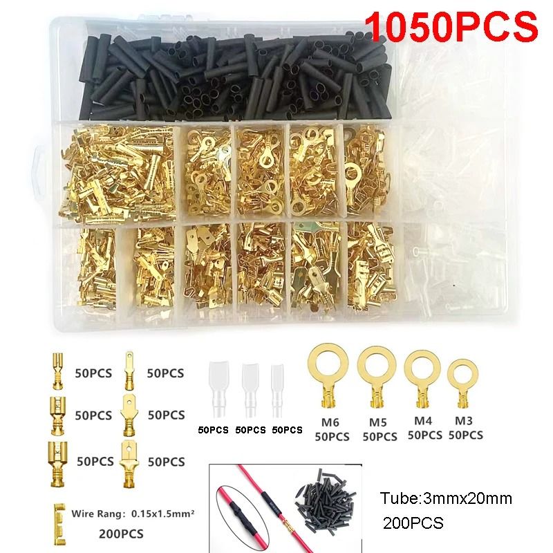Professional Grade Insulated Spade Terminal Connection Kit