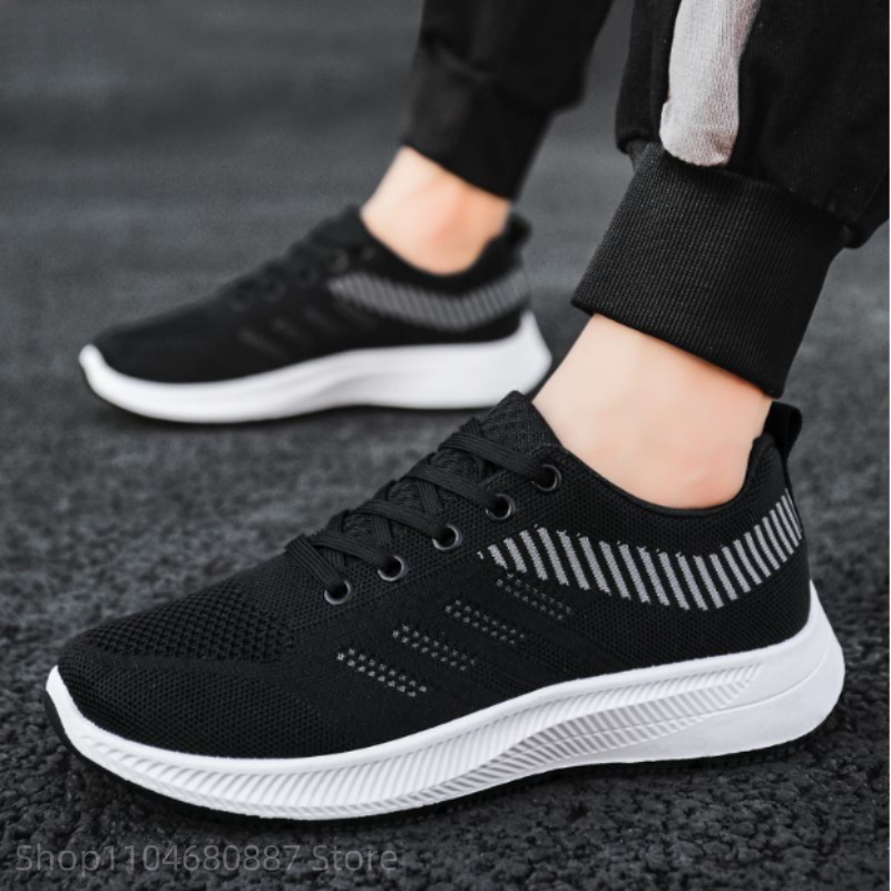 Spring and Autumn Men's Shoes, Comfortable Breathable Casual Shoes, Fashionable Wear-Resistant Running Sports Shoes