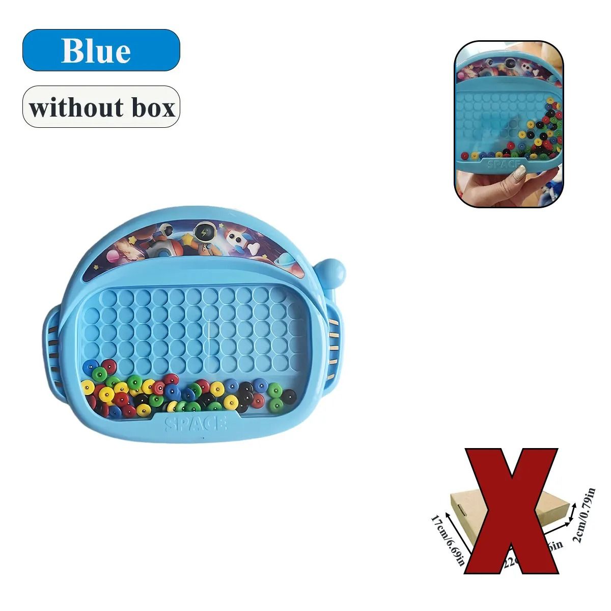 Childrens Magnetic Doodle Drawing Board Educational Toy with Pen and Beads