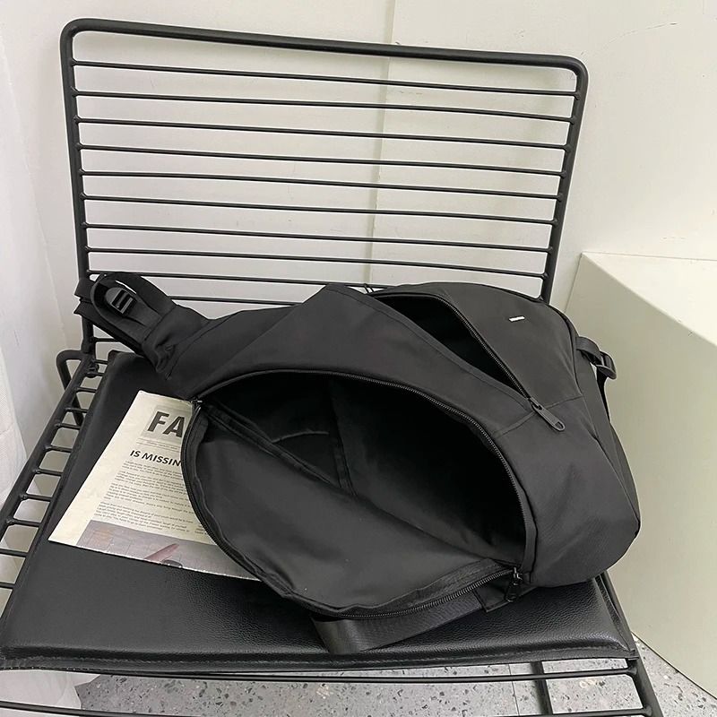 Large Capacity Sling Bag Mens Chest Bag Nylon Crossbody Travel Shoulder Student Backpack