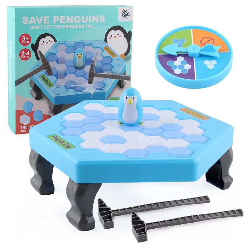 Save the Penguin Ice Break Table Game Family Puzzle Challenge with Spinner