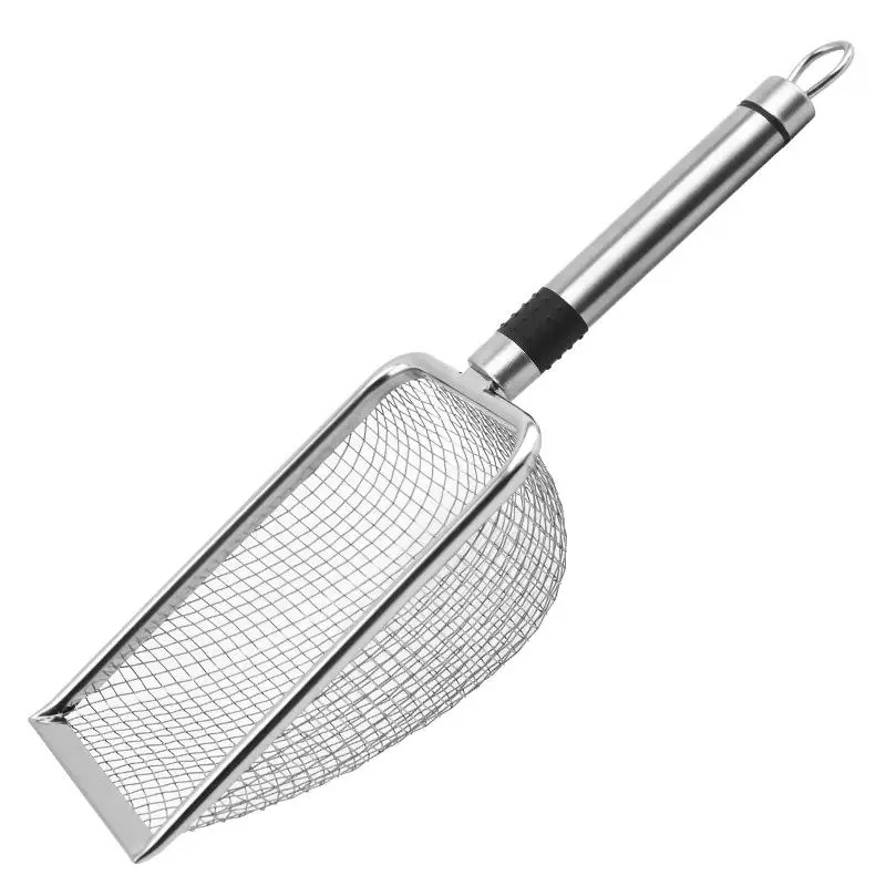 Premium Stainless Steel Pet Waste Scoop with Durable Aluminum Handle