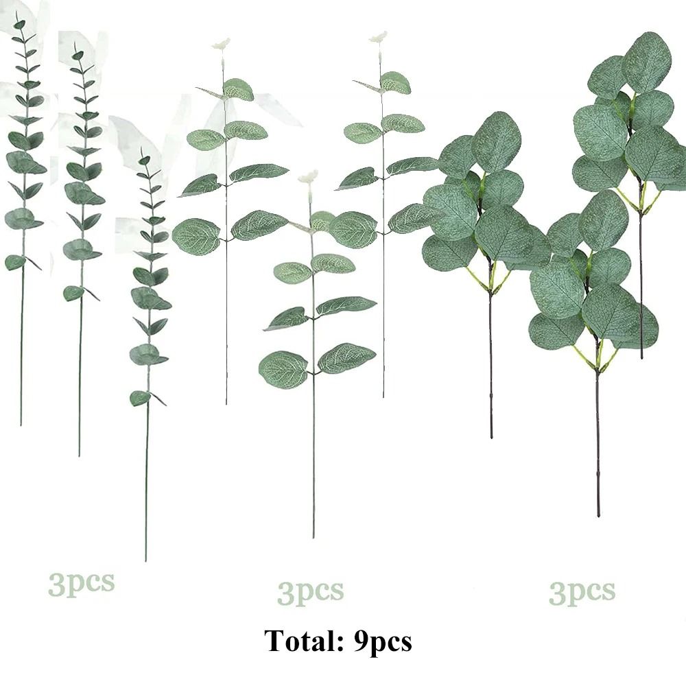 Premium Mixed Eucalyptus Greenery Stems Bulk Set
