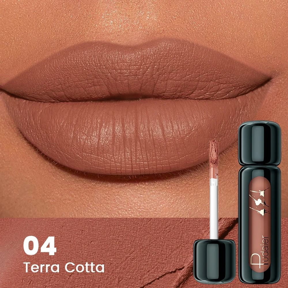 VelvetBloom Matte Velvet Lip Gloss High Pigment Liquid Lip Mud