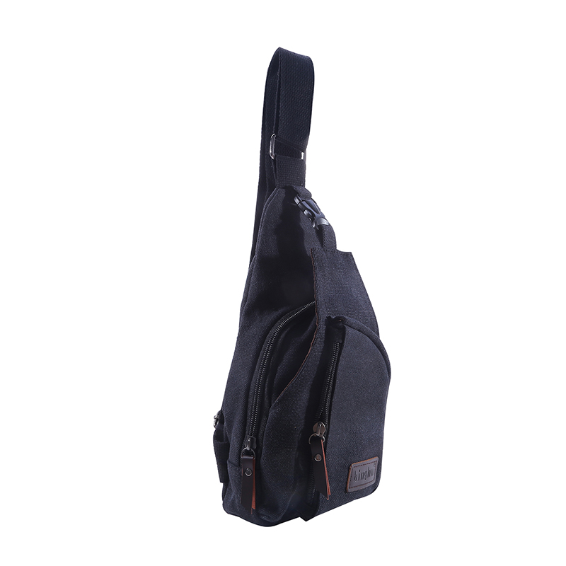 New Men's Vintage Canvas Satchel Shoulder Sling Chest Pack – Multifunctional Outdoor Small Shoulder Bag
