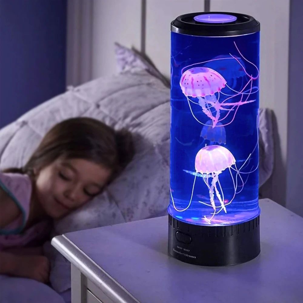 Color Changing Jellyfish Lamp LED Night Light Aquarium Effect Mood Lamp