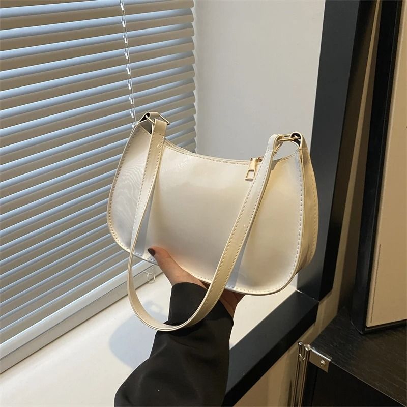 Women Retro PU Leather Shoulder Underarm Bag Casual Handbag